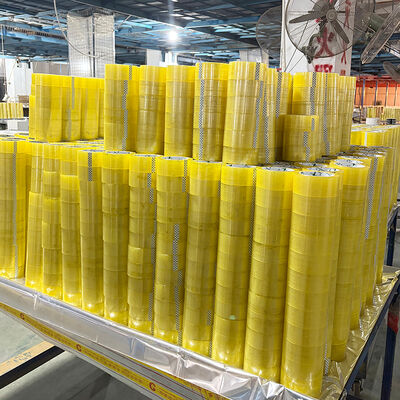 Durchsichtiges, gelbliches, festklebendes, wasserdichtes Verpackungsteppich